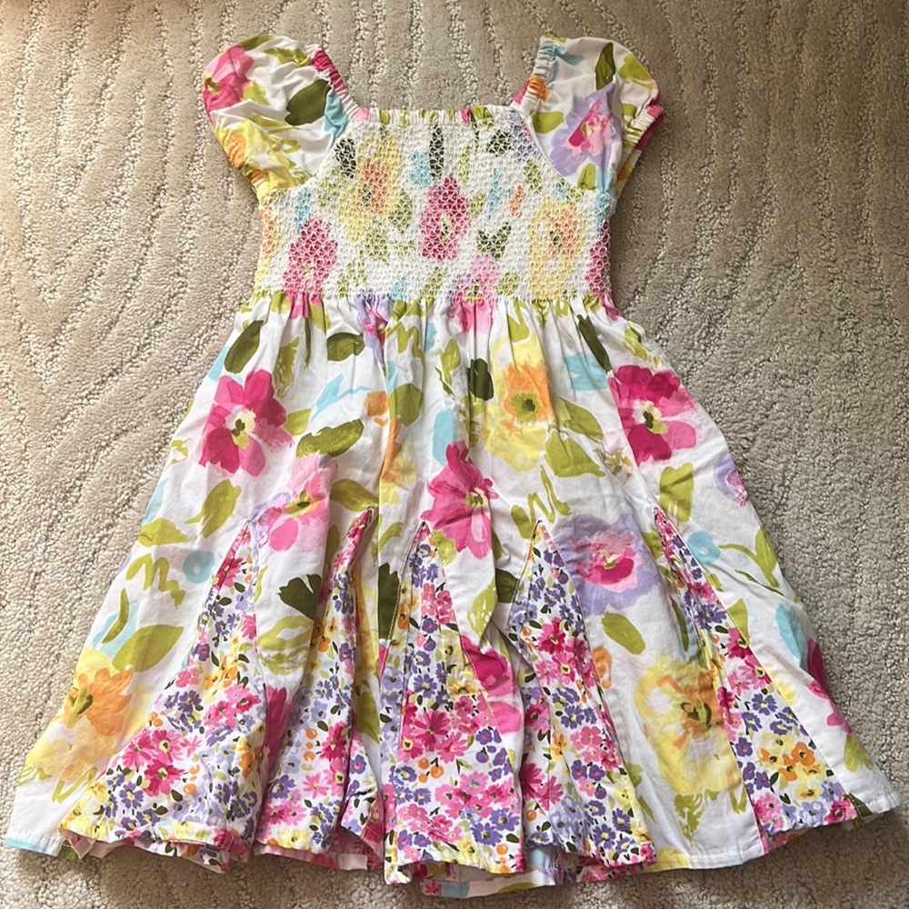 Vintage Gymboree Floral Cotton Summer Dress